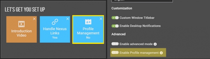 Setting up profiles in Vortex - Nexus Mods Wiki