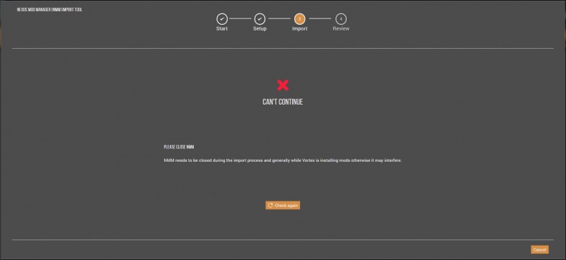 NMM importer stuck at disabled mods. · Issue #9113 · Nexus-Mods